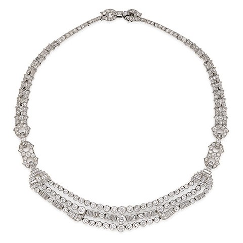 Art Deco Diamond Necklace by Cartier
