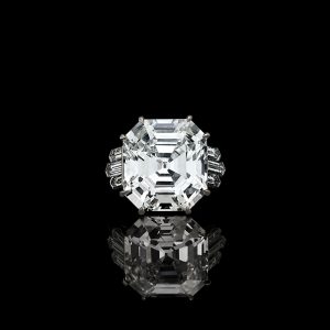 A magnificent 13.70ct vintage Asscher diamond ring – £450,000